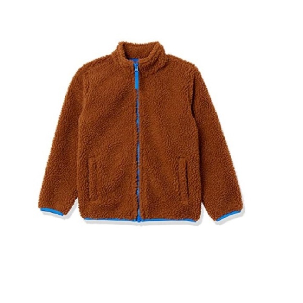 Sherpa full zip polar fleece lined size Large NWT